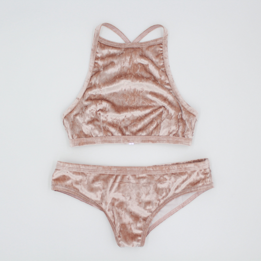 Oksa Samt Set - Top Gr. S / Short Gr. M