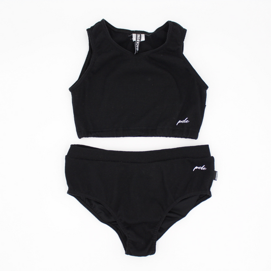 Backbone Set Schwarz - Top Gr. S / Short Gr. M