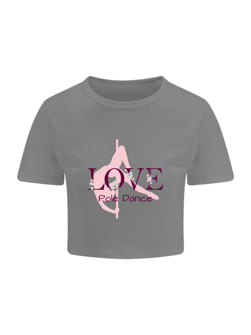 Love Pole Dance Cropped T-Shirt