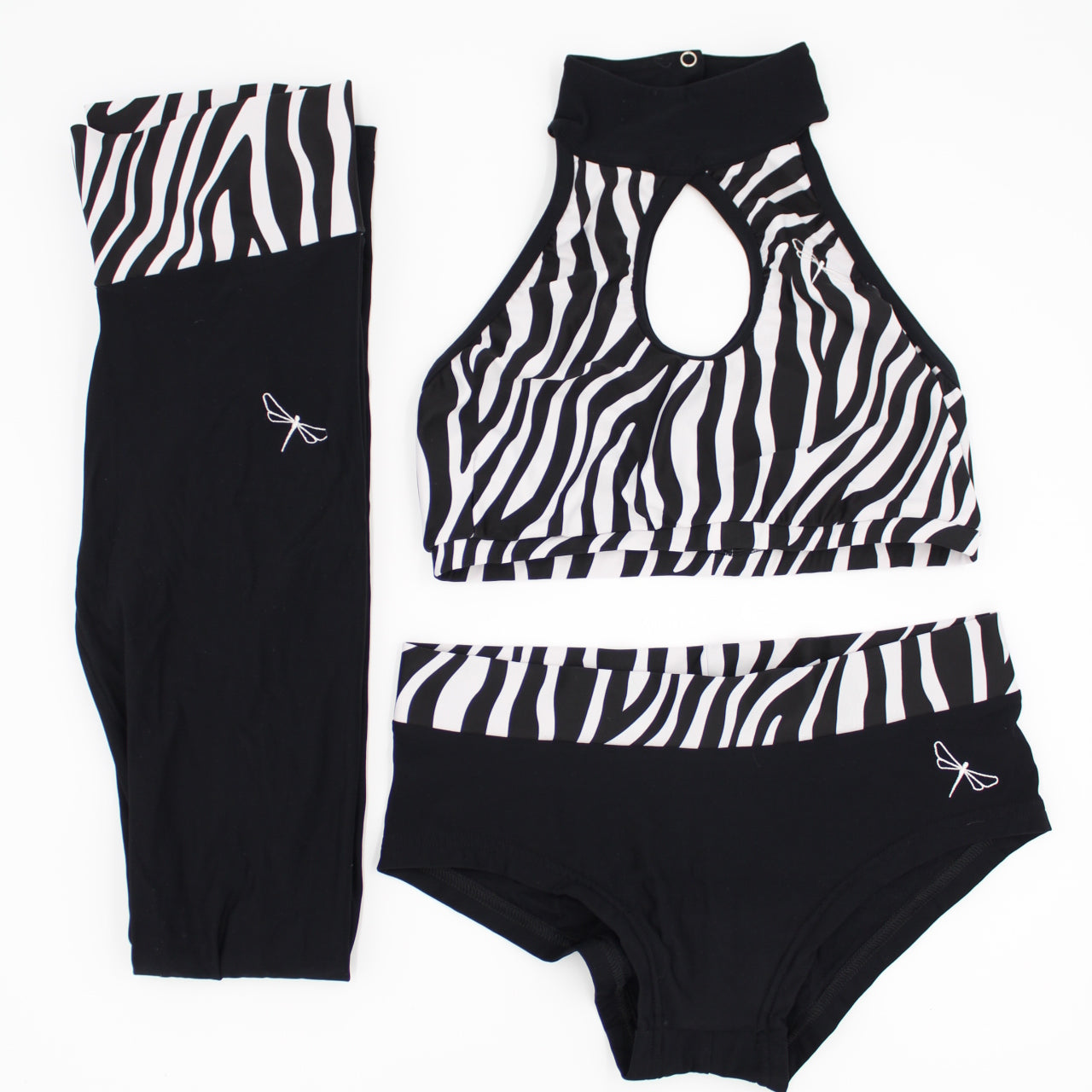 Dragonfly Set - Top Gr. M / Shorts Gr. L / Leggings Gr. L